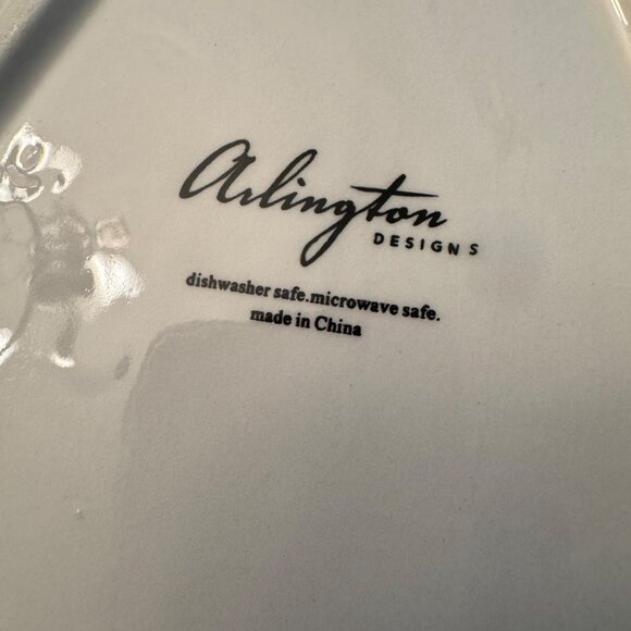 Arlington Designs White Cat Christmas Snack Tray  Meowy Christmas - Picture 6 of 8